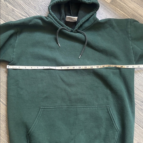 Handcuffs |Vintage 90s Skater Brand Green Pullover Hoodie Size Large Made in USA - Picture 8 of 11